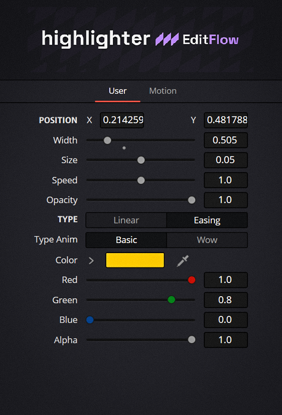 Highlighter UI 1