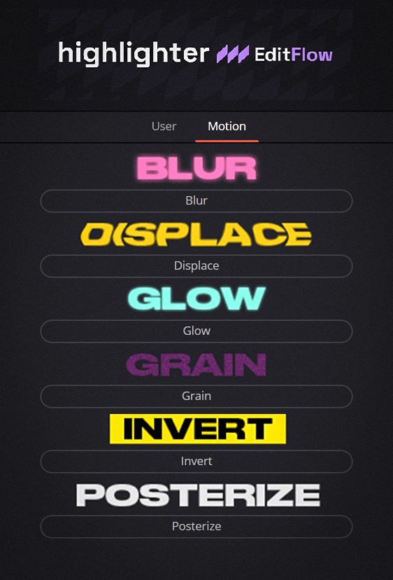 Highlighter UI 2